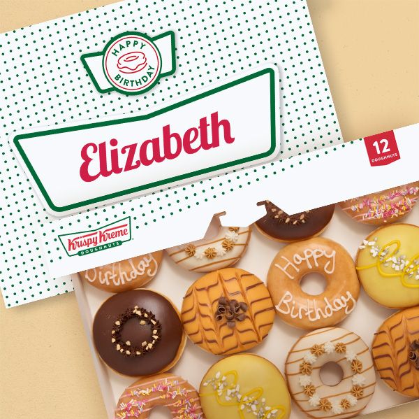 Personalised Happy Birthday Box & Celebration Dozen